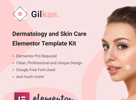 Gilkan – Dermatology & Skin Care Elementor Template Kit