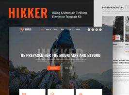 Hikker – Hiking & Mountain Trekking Elementor Template Kit