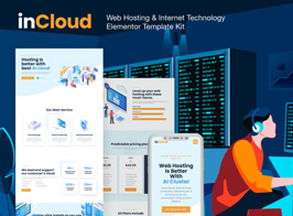 inCloud – Web Hosting Elementor Template Kit