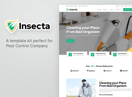 Insecta – Pest Control & Disinfection Elementor Template Kit