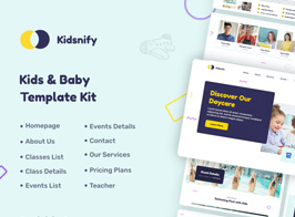 Kidsnify | Daycare Elementor Template Kit