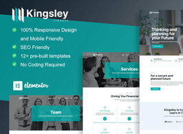 Kingsley – Finance & Investment Elementor Template Kit