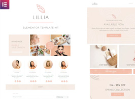 Lillia <span></noscript>– Beauty & Skincare Elementor Template Kit</span>