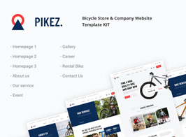 Pikez | Bicycle Store & Company Elementor Template Kit