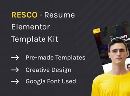 Resco – Resume Elementor Template Kit