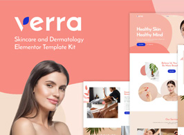 Verra – Skincare & Dermatology Elementor Template Kit