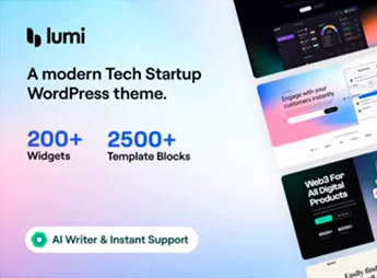 Lumi – Tech Startup WordPress Theme