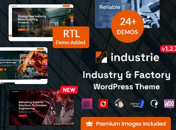 Industrie – Factory & Industry WordPress Theme