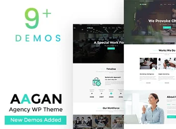 Aagan – Agency Startup WordPress Theme