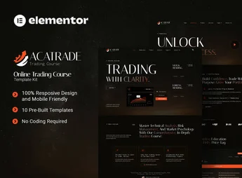 Acatrade – Online Trading Course Elementor Template Kit