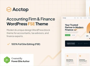 Acctop – Accounting Firm & Finance FSE WordPress Theme