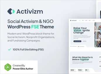 Activizm – Social Activism & NGO Gutenverse FSE WordPress Theme