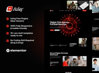 Adsy – Digital Agency Elementor Template Kit