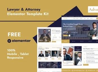 Advofa – Lawyer & Attorney Service Elementor Template Kit