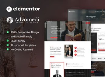 Advomedi – Attorney & Law Firm Elementor Template Kit