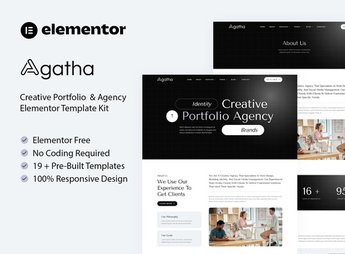 Agatha – Creative Portfolio & Agency Elementor Template Kit