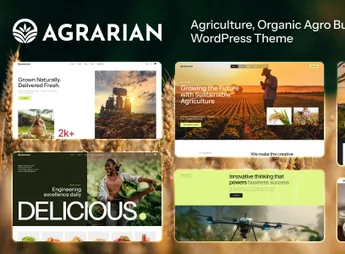 Agrarian – Agriculture Company & Organic Farm WordPress Theme