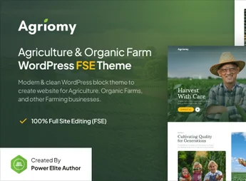 Agriomy – Agriculture & Organic Farm Gutenverse FSE WordPress Block Theme