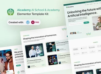 Aicademy – AI School & Academy Elementor Template Kit