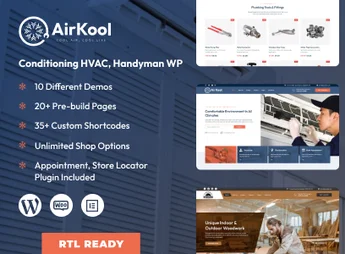 Air Kool – Conditioning HVAC, Handyman WordPress