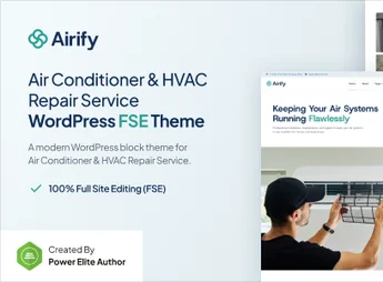 Airify – HVAC Repair Service FSE WordPress Theme