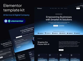 Aisev – AI Agency & AI Solutions Technology Elementor Template Kit
