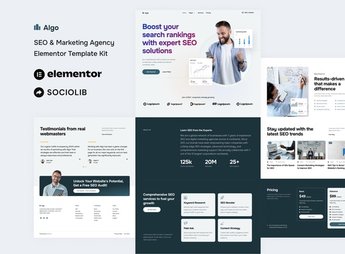 Algo – SEO & Marketing Agency Elementor Template Kit