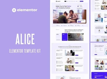 Alice – Anxiety Life Coach Elementor Template Kit