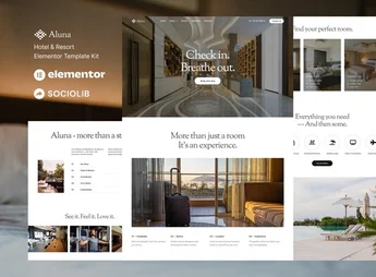 Aluna – Hotel & Resort Elementor Template Kit