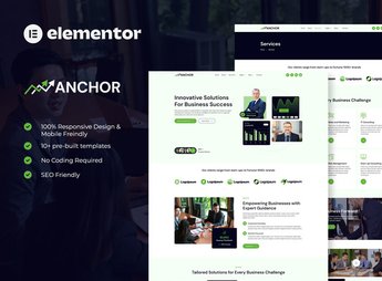 Anchor – Business Consulting Elementor Template Kit