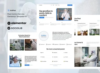 AntiPest – Pest Control Service Elementor Template Kit
