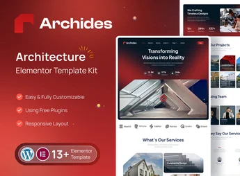 Archides – Architecture & Interior Design Elementor Pro Template Kit