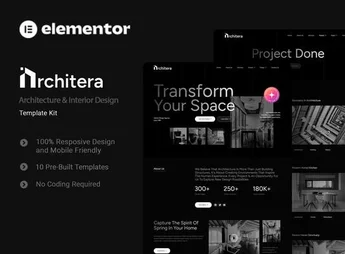 Architera – Architecture & Interior Design Elementor Template Kit
