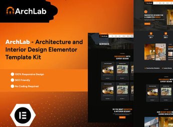 ArchLab – Architecture & Interior Design Elementor Pro Template Kit