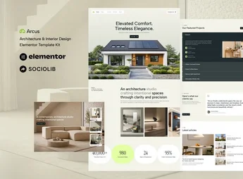 Arcus – Architecture & Interior Design Elementor Template Kit