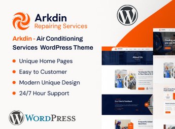 Arkdin – Air Conditioning Services WordPress Theme