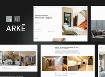 Arke – Interior Design Studio Elementor Template Kit