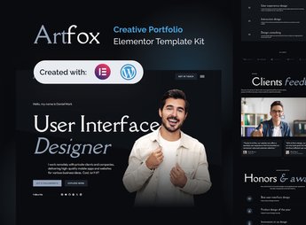 Artfox – Creative Portfolio Elementor Pro Template Kit