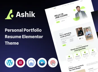 Ashik – Personal Portfolio WordPress Theme