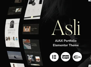 Asli – AJAX Portfolio Elementor WordPress Theme