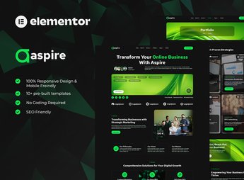 Aspire – SEO & Digital Marketing Elementor Template Kit