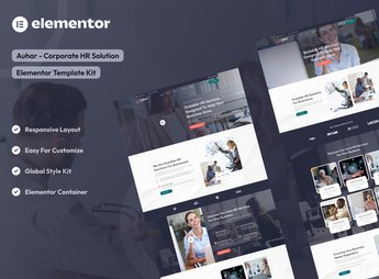 Auhar – Corporate HR Solutions Elementor Template Kit