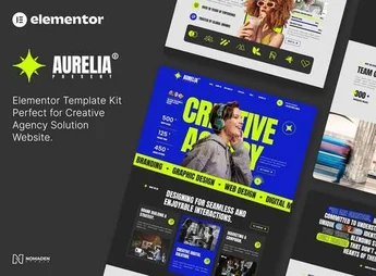Aurelia – Creative Agency Elementor Template Kit