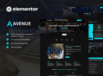 Avenue – Event & Conference Elementor Template Kit
