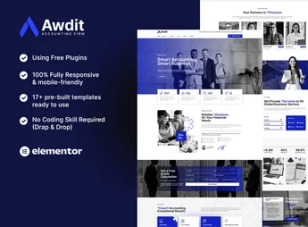 Awdit – Accounting Firm Elementor Template Kit