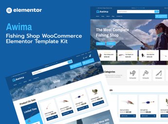 Awima – Fishing Shop & Store WooCommerce Elementor Pro Template Kit
