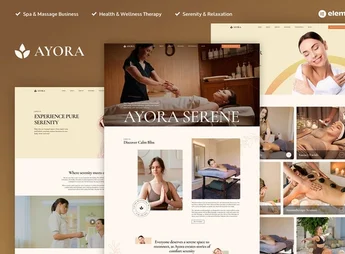 Ayora – Spa & Wellness Elementor Pro Template Kit