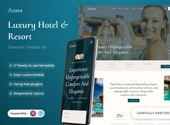 Azura – Luxury Hotel & Resort Elementor Template Kit