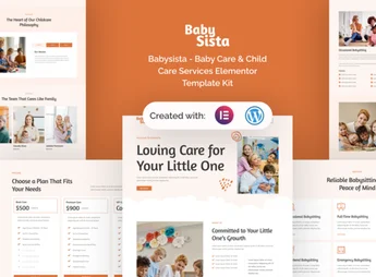 Babysista – Baby Care & Child Care Services Elementor Template Kit