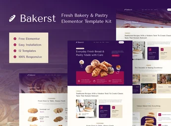 Bakerst – Bakery & Pastry Elementor Template Kit